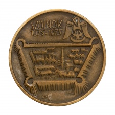 MÉE VI. Vándorgyűlés bronz emlékérem 1975 Szolnok