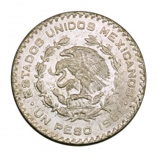 Mexikó 1 Peso 1961 Ag gEF