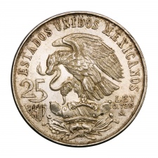 Mexikó 25 Peso 1968 XIX. Nyári Olimpiai Játékok Ag VF