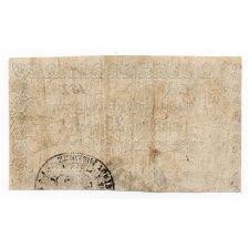 Miskolc 25 Krajcár pénztári utalvány 1860