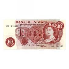 Nagy Britannia 10 Shilling Bankjegy 1962-1966 P373b