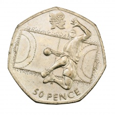 Nagy Britannia Olimpiai 50 Pence 2011 Kézilabda