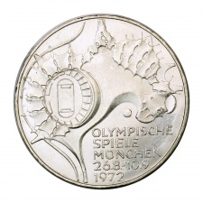 Németország 10 Márka 1972 J Müncheni Olimpia III.