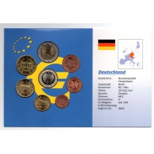 Németország Euro forgalmisor 2002 bliszterben