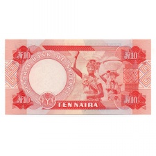 Nigéria 10 Naira Bankjegy 1984 P25c