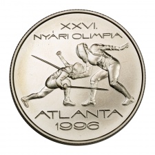 XXVI. Nyári Olimpia Atlanta 1996 ezüst 1000 Forint 1995 BU