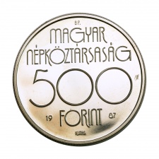 Nyári Olimpia Szöul 1988 ezüst 500 Forint 1987 BU 