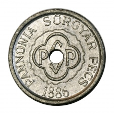 Pannonia Sörgyár Pécs 1886 1 Liter Háziital sörticket