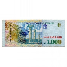 Románia 1000 Lei Bankjegy 1998 p106 VF