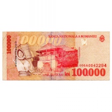 Románia 100000 Lei Bankjegy 1998 P110