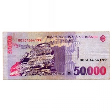 Románia 50000 Lei Bankjegy 1996 p109a