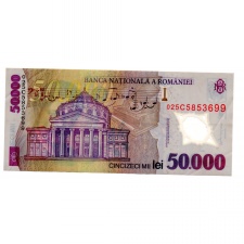 Románia 50000 Lei Bankjegy 2001 P113a