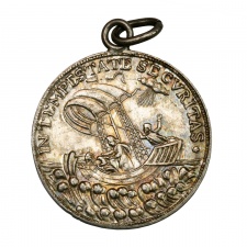 Sárkányölő Szent György ezüst medál 18. század vége