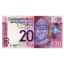 Skócia 20 Font Bankjegy 2015 P229Kd