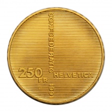 Svájc arany 250 Frank 1991 Svájci Államszövetség 1291-1991 díszk