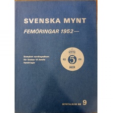 Svéd érme gyűjtői album 5 Öre 1952-1971