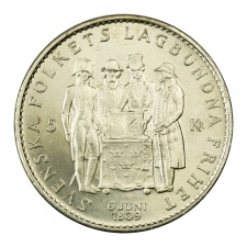 Svédország VI. Gusztáv Adolf 5 Korona 1959