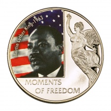 Szabadság Pillanatai Libéria 10 Dollár 2006 Martin Luther King 