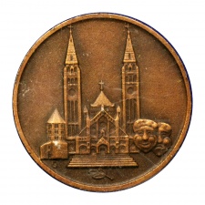Szeged bronz emlékérem ÁPV tokban