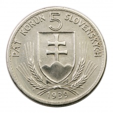 Szlovákia 5 Korona 1939