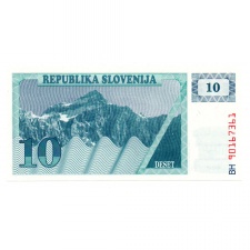 Szlovénia 10 Tolar Bankjegy 1990 P4a