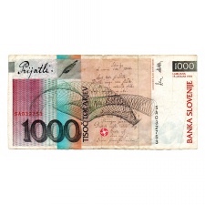 Szlovénia 1000 Tolar Bankjegy 1992 P17a