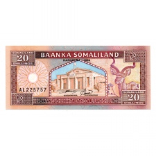 Szomáliföld 20 Shilling Bankjegy 1996 P3b