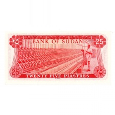 Szudán 25 Piaszter Bankjegy 1978 P11b