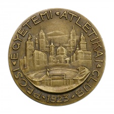 Takátsy: Pécsi Egyetemi Atlétikai Club 1923 emlékérem 1933