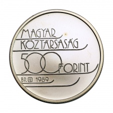 Téli Olimpia Albertville ezüst 500 Forint 1989 BU