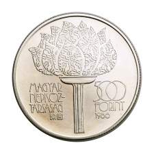 Téli Olimpia Calgary 1988 ezüst 500 Forint 1986 BU