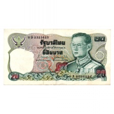 Thaiföld 20 Baht Bankjegy 1981 P88-62