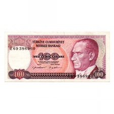 Törökország 100 Lira Bankjegy 1984 P194b