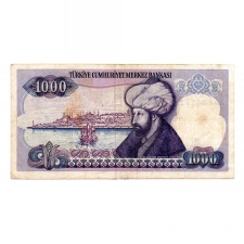 Törökország 1000 Lira Bankjegy 1986 P196