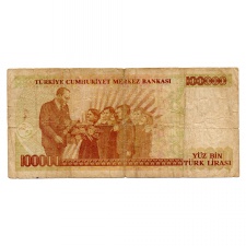 Törökország 100000 Lira Bankjegy 1997 P206