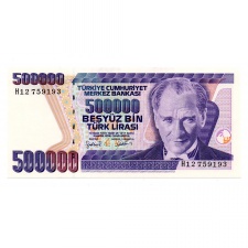 Törökország 500000 Líra Bankjegy 1970-1998 P212