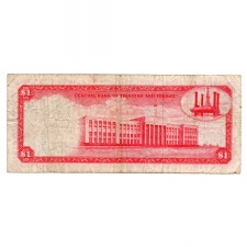 Trinidad és Tobago 1 Dollár Bankjegy 1964 P26b A1 sorozat