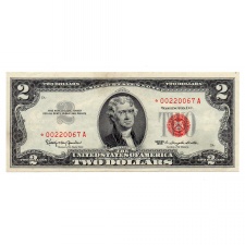 USA 2 Dollár Bankjegy 1963 