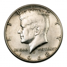 USA Kennedy 1/2 Dollár 1968 D