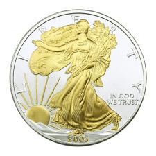 USA Liberty 1 Dollár 2003 1 uncia ezüst Ag999