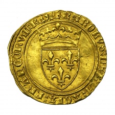 VI. Károly arany Ecu d'or 1380-1422