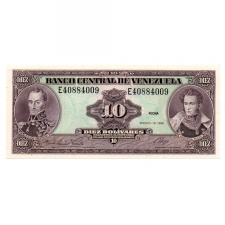 Venezuela 10 Bolivár Bankjegy 1986 P61a