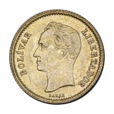 Venezuela ezüst 25 Centimos 1945 Ag