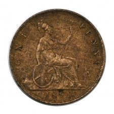 Viktória 1 Penny 1891