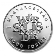 Weöres Sándor 5000 Forint 2013 PP certifikáttal