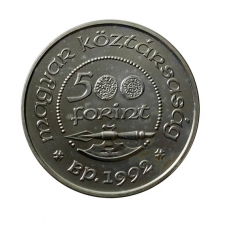 Szent László 500 Forint 1992 BU ezüst 