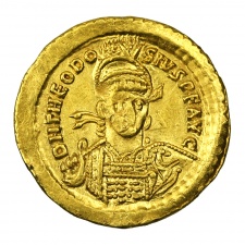 II. Theodosius arany Solidus, Kampmann: 167.15.1.