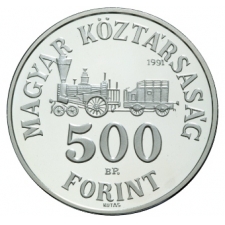 Széchenyi István 500 Forint 1991 BU ezüst 