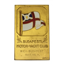 Berán Nándor: Budapesti Motor-Yacht Club plakett 1937