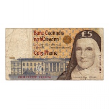 Írország 5 Font Bankjegy 1996 P75b